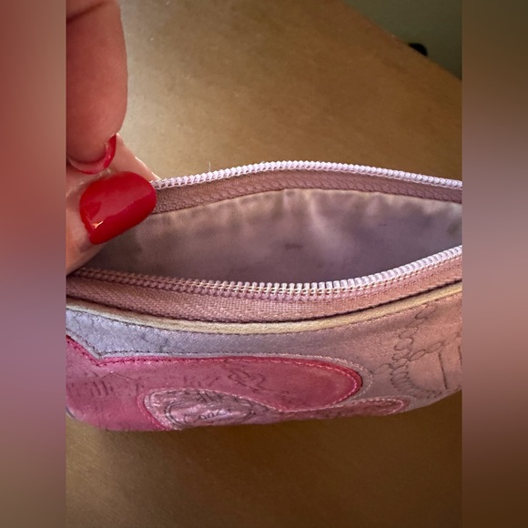 Coach Heart Design Pink and Purple Poppy Wristlet- PRICE FIRM - Picture 13 of 15